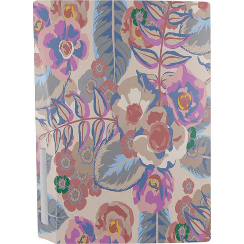 Warm Taupe Floral PS5 Console Skin